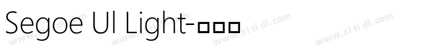 Segoe Ul Light字体转换